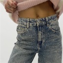 jeans strass baggy